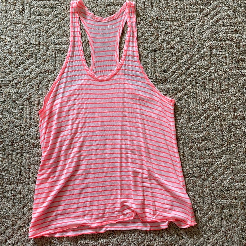 Aeropostale pink and white striped tank top. Women’s medium